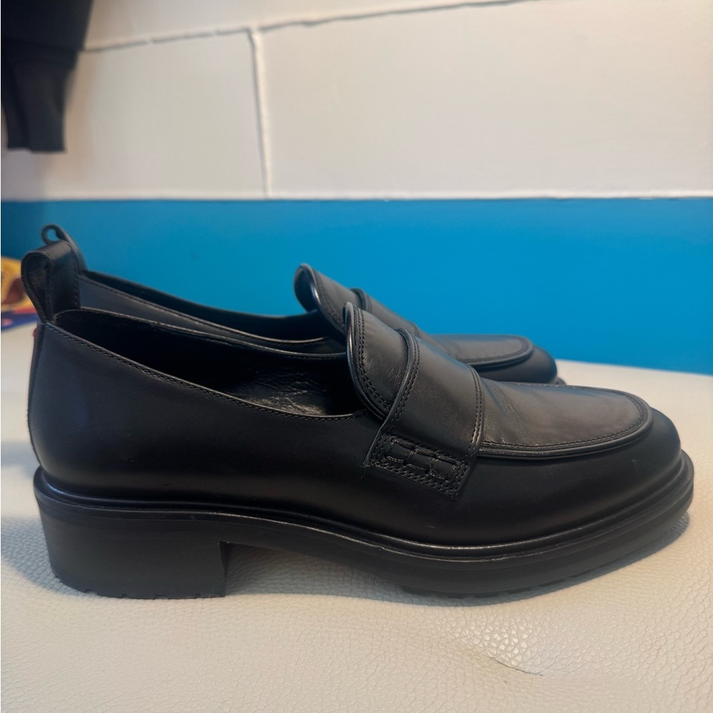 Aeyde Black Leather “Ruth” Loafers